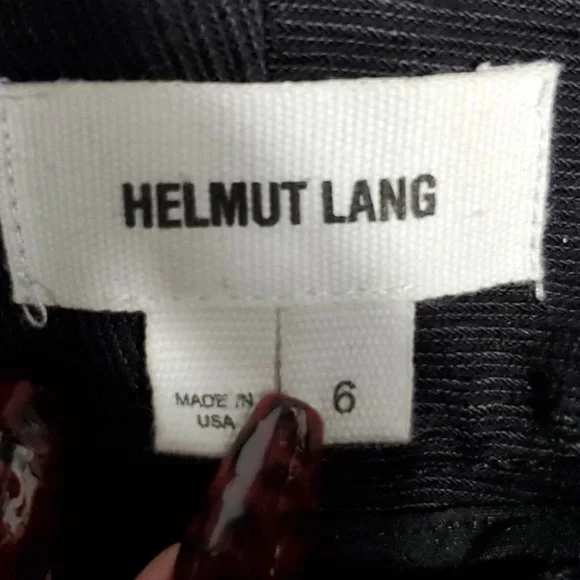 Helmut Lang Wool Pleated Tapered Trousers size 6 - Picture 6 of 7